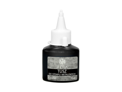 Ink for metal stamps Artea - Astra - Black 35 ml