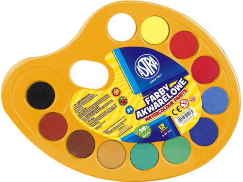 Set of watercolor paints - Astra - 12 pcs