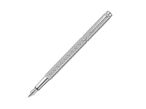 Ecridor Damier fountain pen with case - Caran d'Ache - Platinum M
