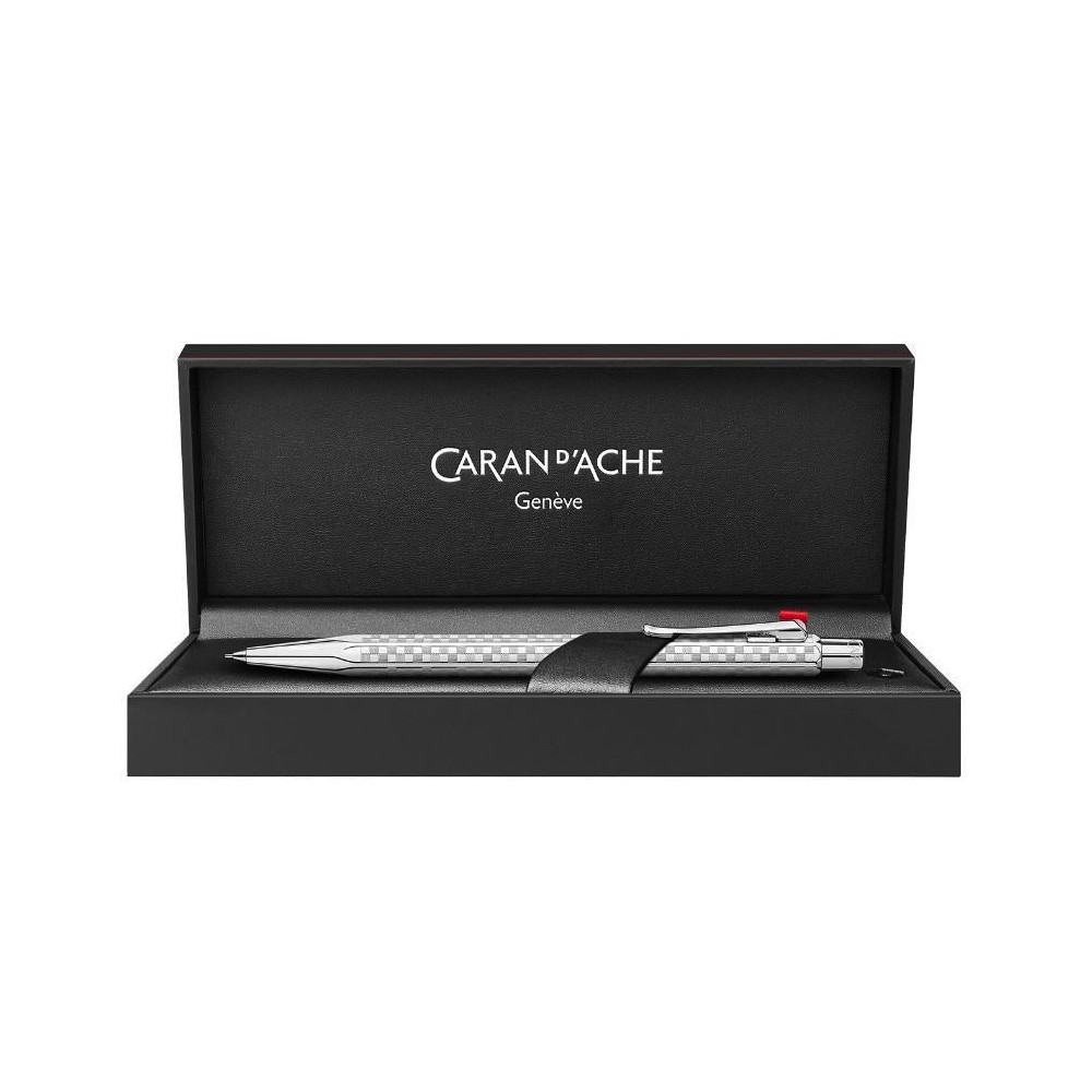 Ecridor Damier mechanical pencil with case - Caran d'Ache - Platinum 0,7 mm