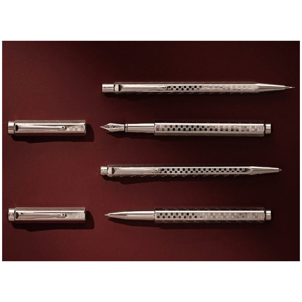 Ecridor Damier mechanical pencil with case - Caran d'Ache - Platinum 0,7 mm