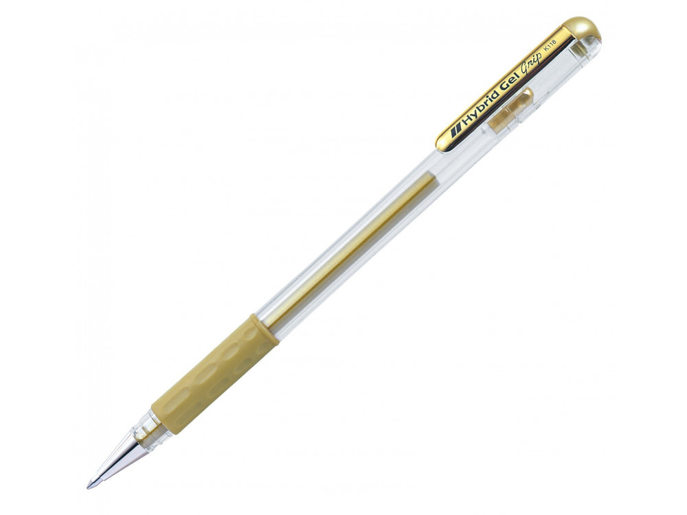 Długopis żelowy Hybrid Gel - Pentel - złoty