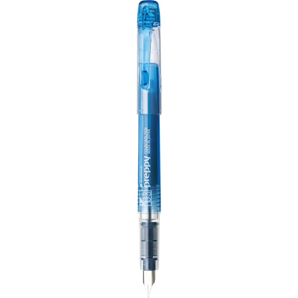 Fountain pen Preppy - Platinum - Blue F