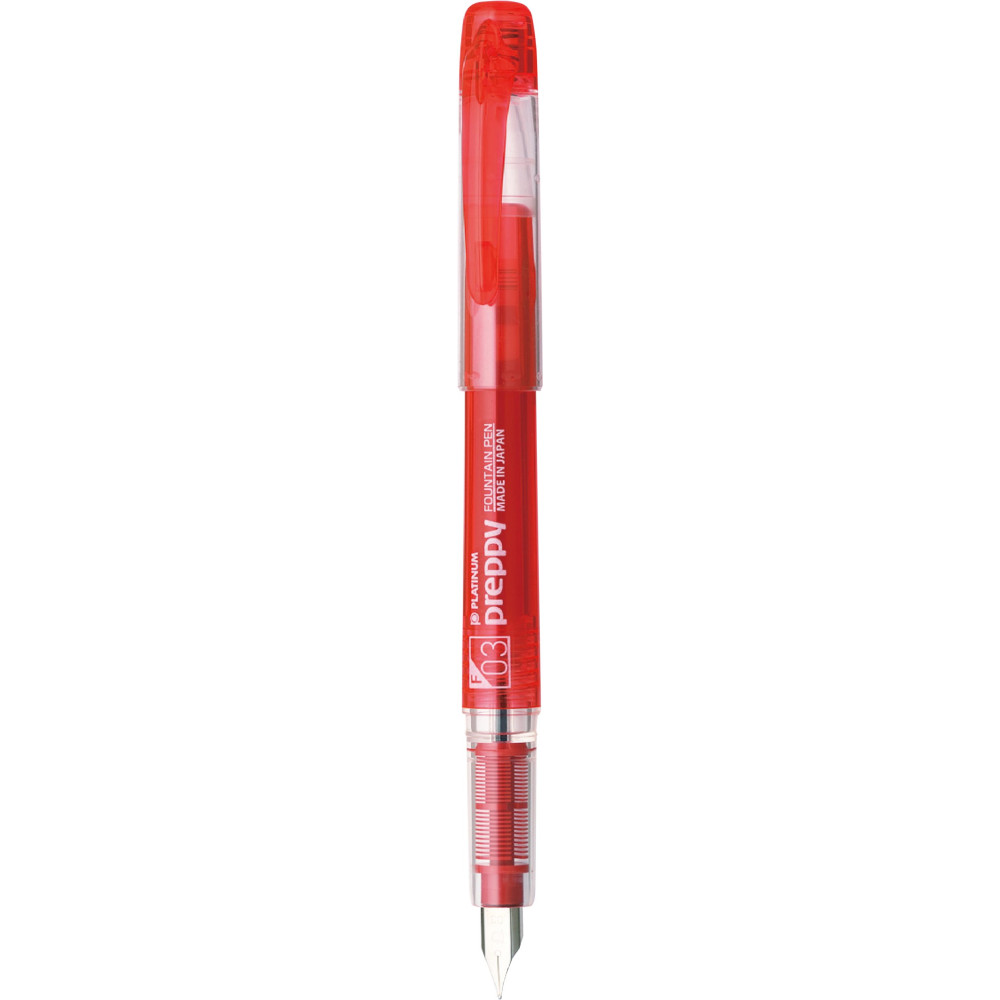 Pióro wieczne Preppy - Platinum - Red F