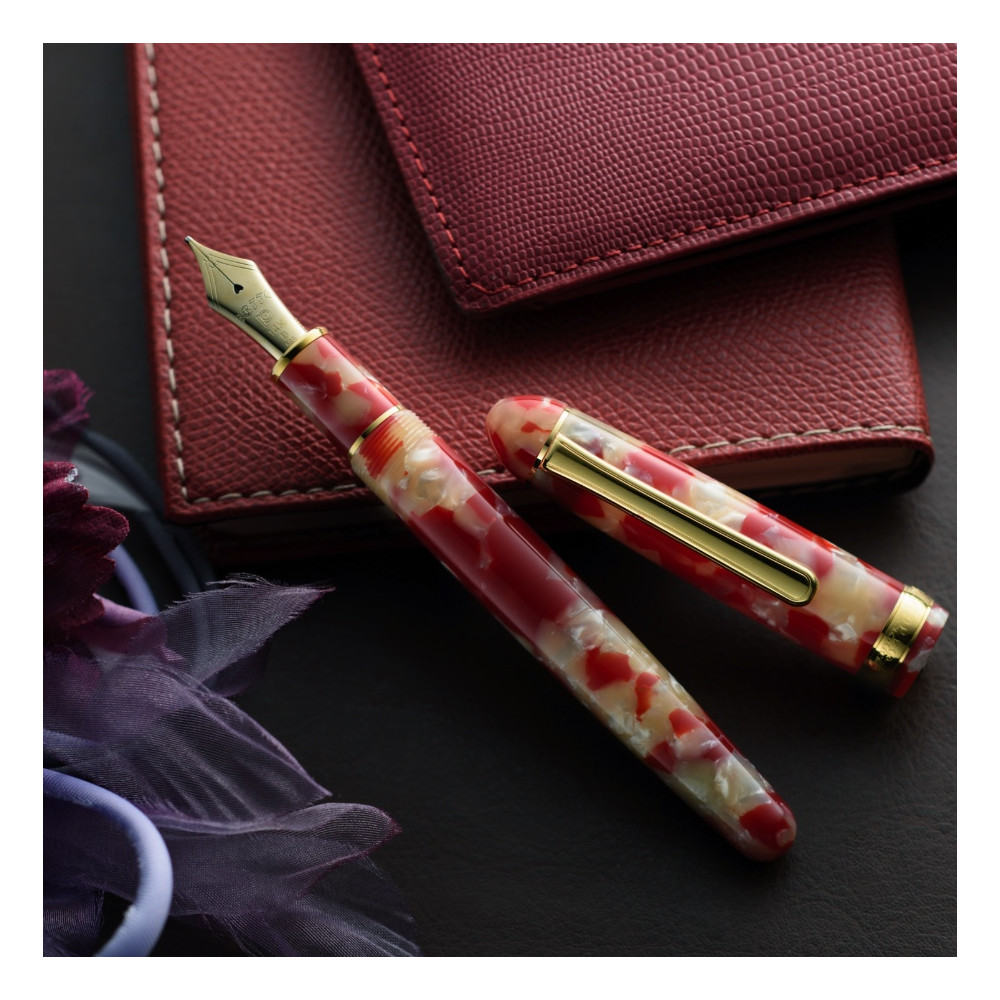 Pióro wieczne 3776 Celluloid - Platinum - Koi F