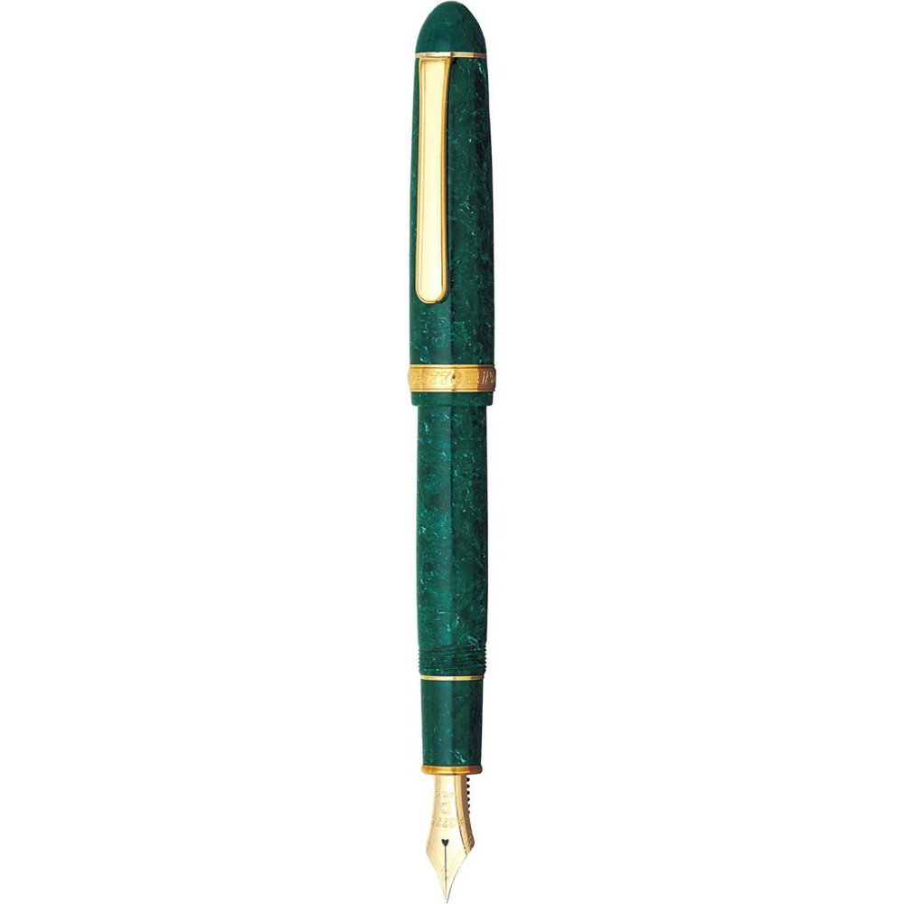 Fountain pen 3776 Celluloid - Platinum - Jade M