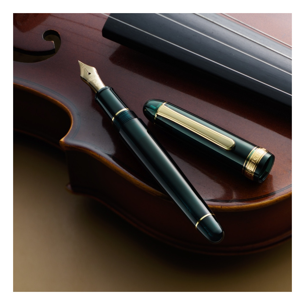 Pióro wieczne 3776 Century Gold Trim - Platinum - Laurel Green EF