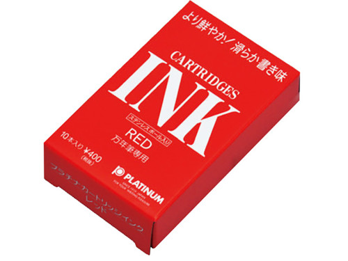 Naboje atramentowe - Platinum - Red 10 szt.