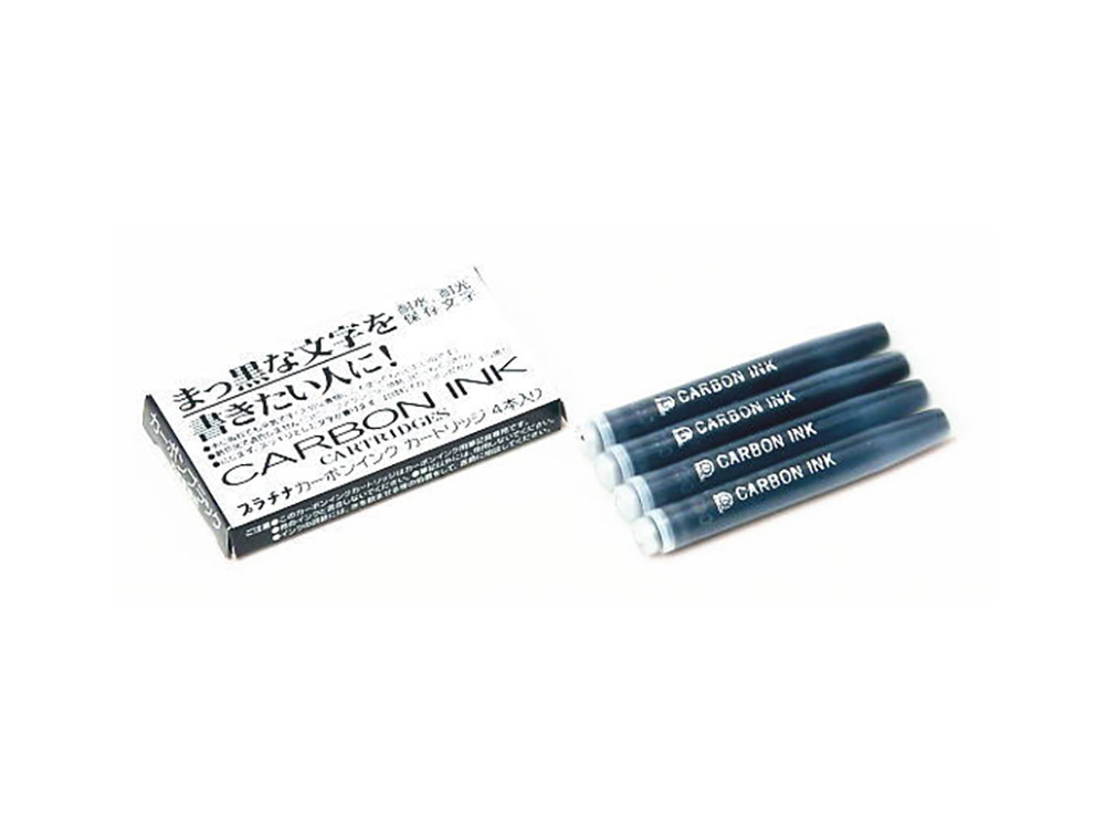 Naboje atramentowe Carbon Ink - Platinum - Black 4 szt.