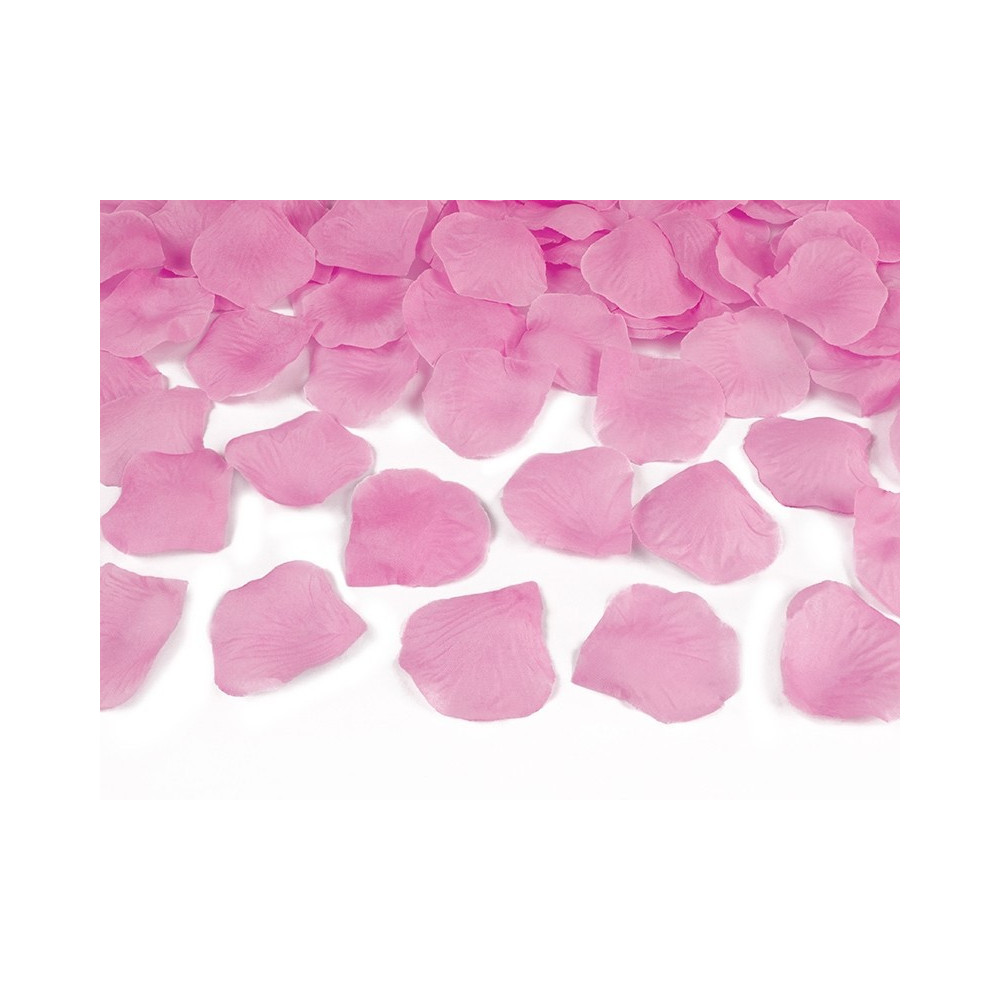 Wystrzałowe konfetti tuba - płatki róż, różowe, 80 cm