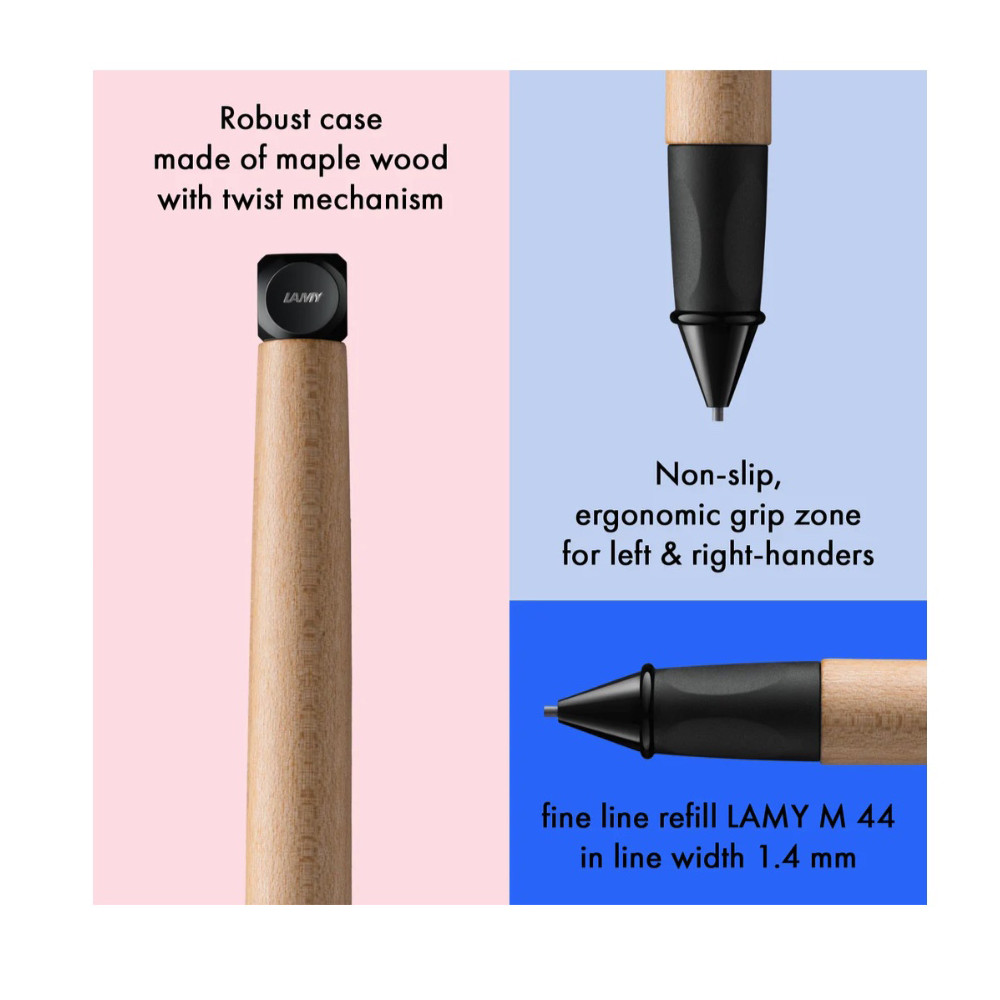 Ołówek mechaniczny abc - Lamy - Black B 1,4 mm
