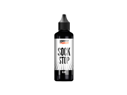 Farba antypoślizgowa Sock Stop - Pentart - Black 80 ml