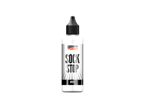 Farba antypoślizgowa Sock Stop - Pentart - White 80 ml