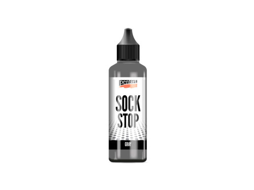 Farba antypoślizgowa Sock Stop - Pentart - Grey 80 ml