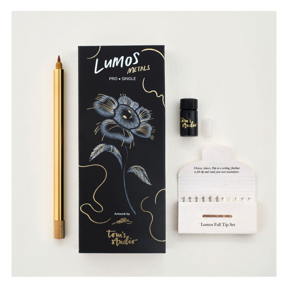 Lumos Pro Single fineliner - Tom’s Studio - Brass