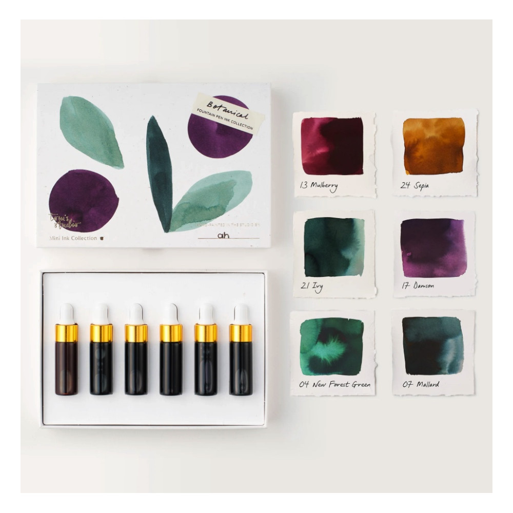 Set of Botanical Mini Ink Collection - Tom’s Studio - 6 x 5 ml