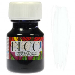 Farba do szkła witrażowa Deco - Renesans - biała, 30 ml