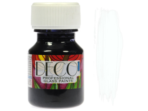 Glass Paint Deco - Renesans - white, 30 ml