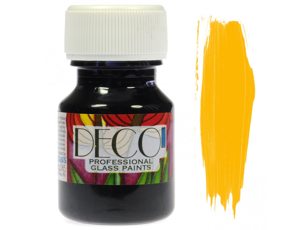 Glass Paint Deco - Renesans - yellow, 30 ml