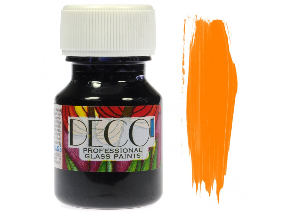 Farba do szkła witrażowa Deco - Renesans - ciemnożółta, 30 ml