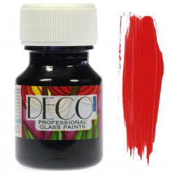 Farba do szkła witrażowa Deco - Renesans - czerwona, 30 ml