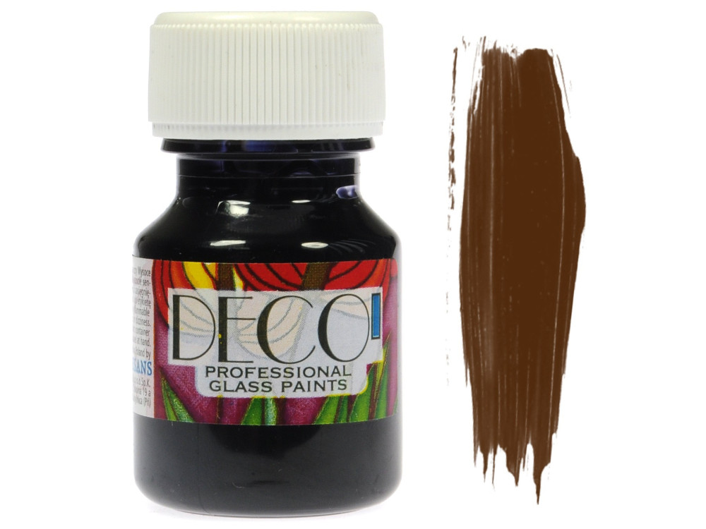 Glass Paint Deco - Renesans - dark brown, 30 ml