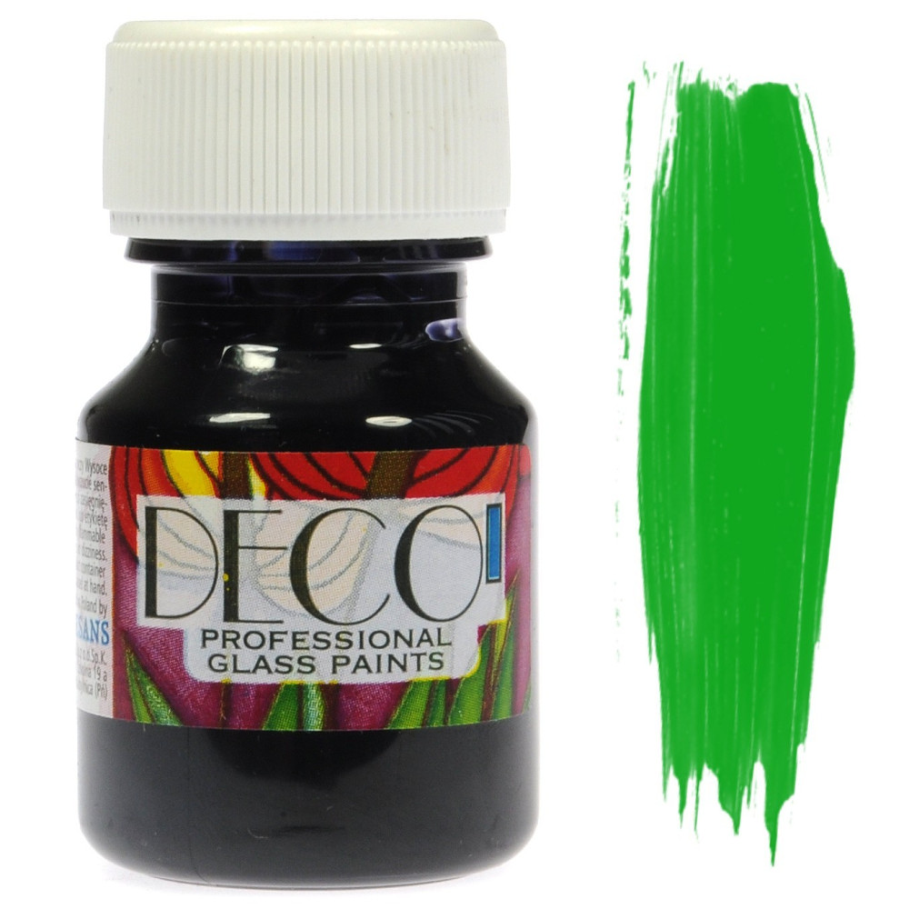 Farba do szkła witrażowa Deco - Renesans - zielona, 30 ml