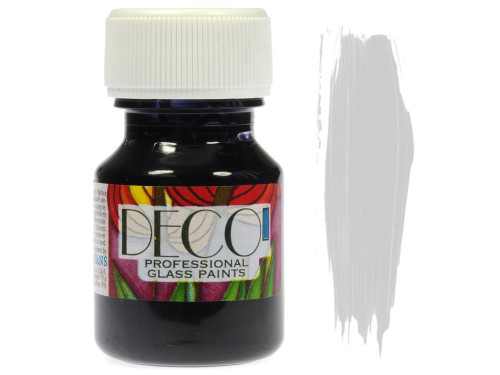 Glass Paint Deco - Renesans - silver, 30 ml