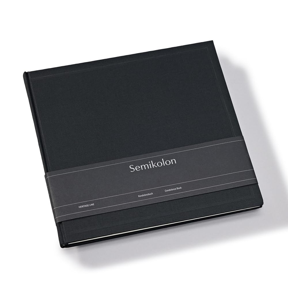 Księga kondolencyjna Heritage Line - Semikolon - Black
