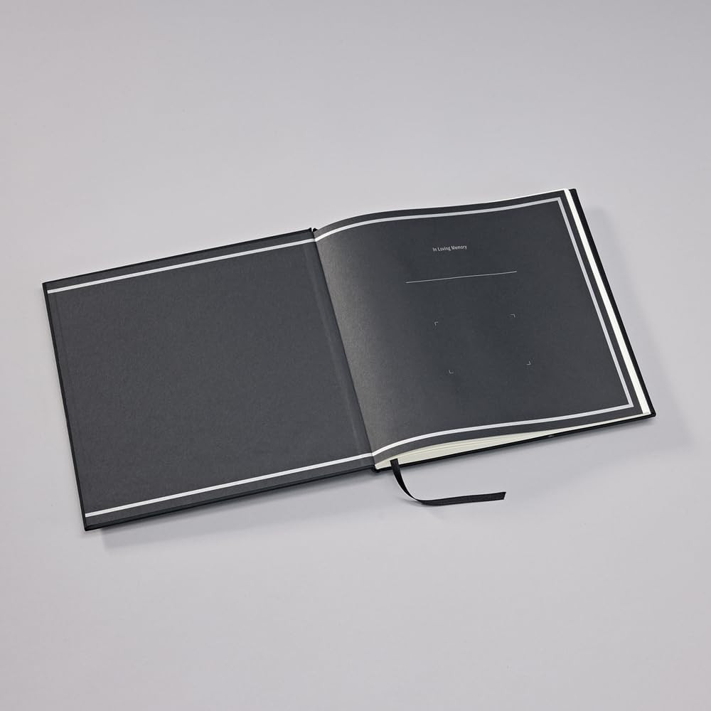 Condolence Book Heritage Line - Semikolon - Black