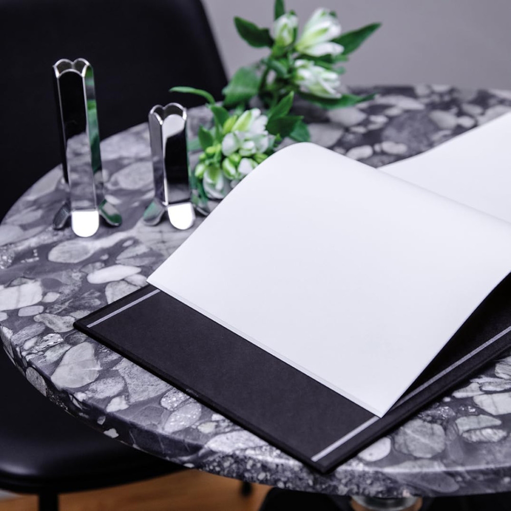 Condolence Book Heritage Line - Semikolon - Black