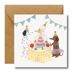 Greeting card - Hi Little - Doggy Birthday 14,5 x 14,5 cm