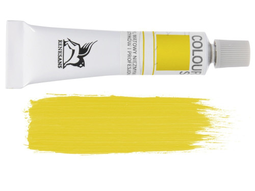 Acrylic paint Colours - Renesans - 04, bright yellow, 20 ml