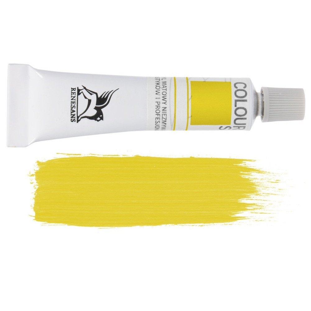 Farba akrylowa Colours - Renesans - 04, bright yellow, 20 ml