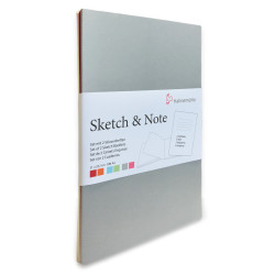 Zestaw notesów A4 - Hahnemühle - Grey Bundle 125 g/m2 2 szt.