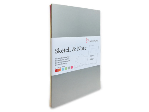 Zestaw notesów A4 - Hahnemühle - Grey Bundle 125 g/m2 2 szt.