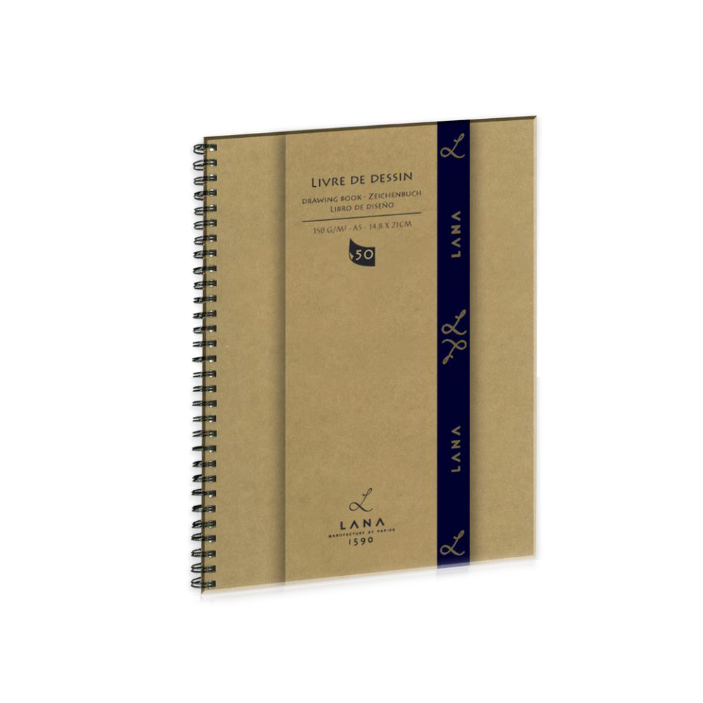 Spiral bound Livre De Dessin drawing book A5 - Lana - 150 g/m2