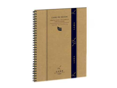 Spiral bound Livre De Dessin drawing book A4 - Lana - 150 g/m2