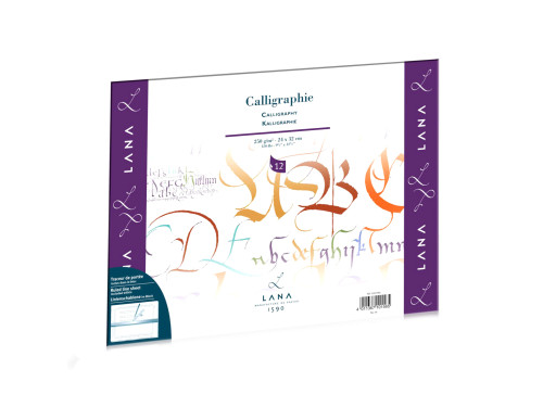 Calligraphy ruled paper pad 24 x 32 cm - Lana - 250 g/m2