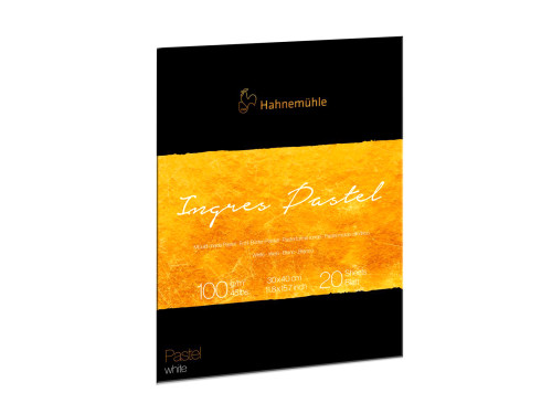 Ingres Pastel paper pad 30 x 40 cm - Hahnemühle - White 100 g/m2 20 sheets