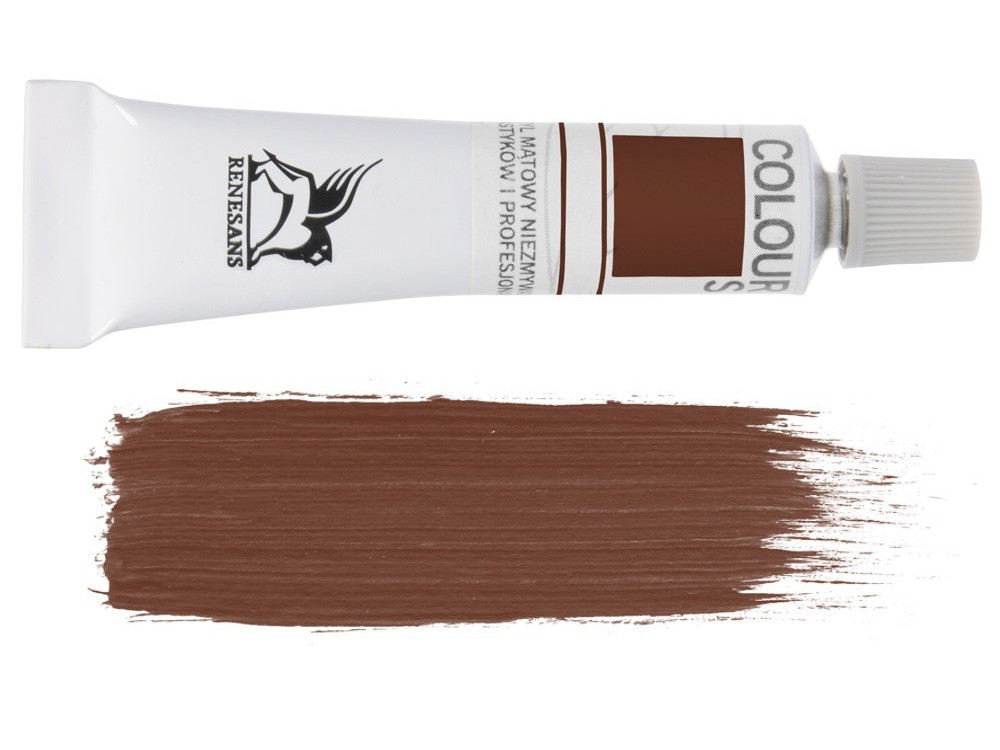 Acrylic paint Colours - Renesans - 16, burnt sienna, 20 ml