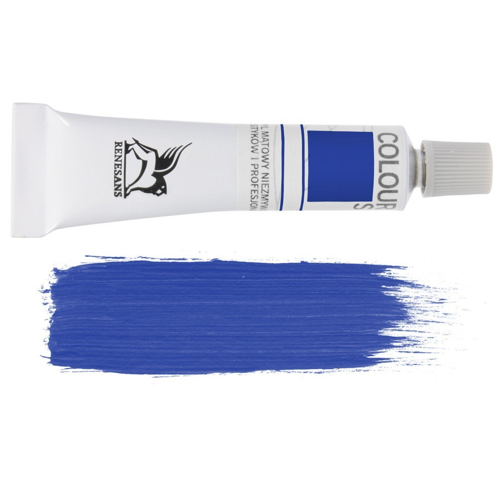 Acrylic paint Colours - Renesans - 19, primary blue, 20 ml