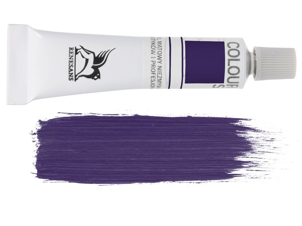 Acrylic paint Colours - Renesans - 23, mineral violet, 20 ml