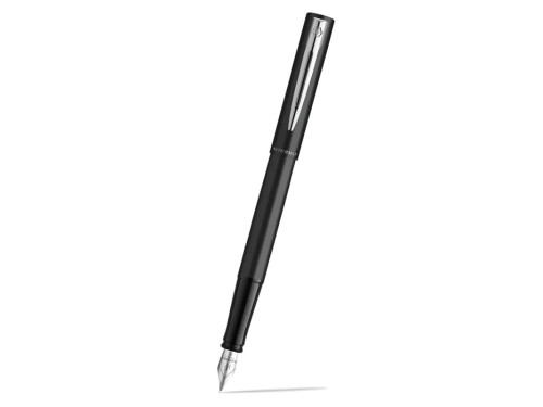 Fountain pen Allure with box - Waterman - Matt Black Silver Trim F