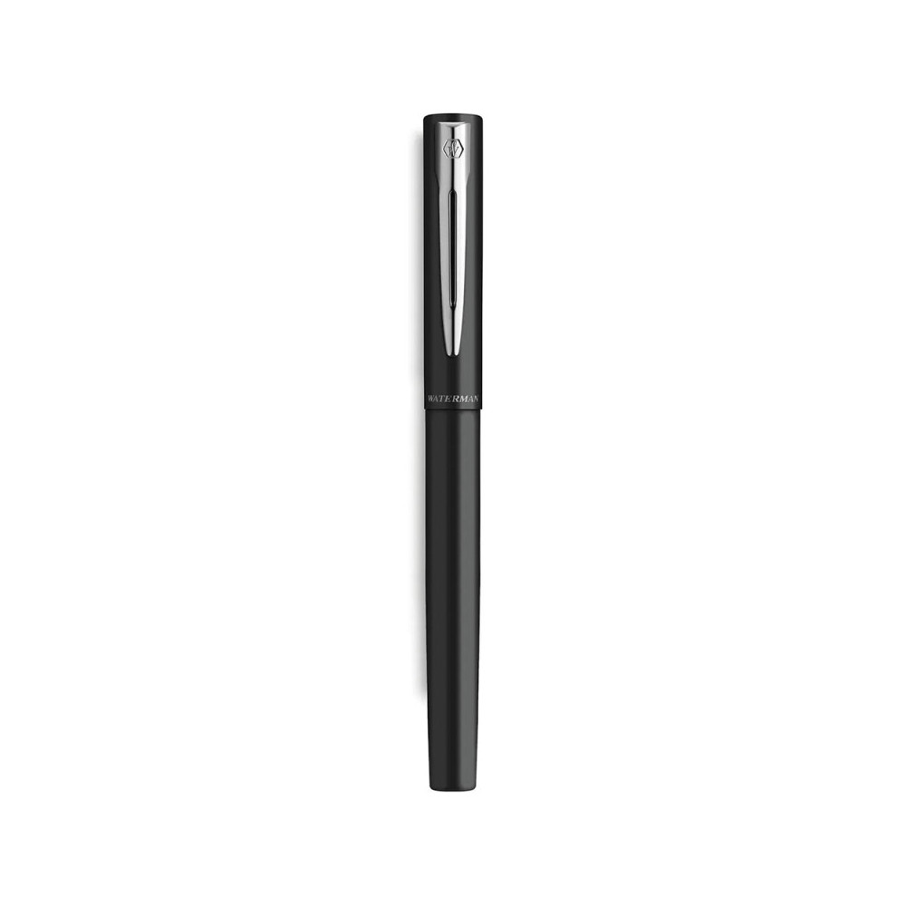Fountain pen Allure with box - Waterman - Matt Black Silver Trim F