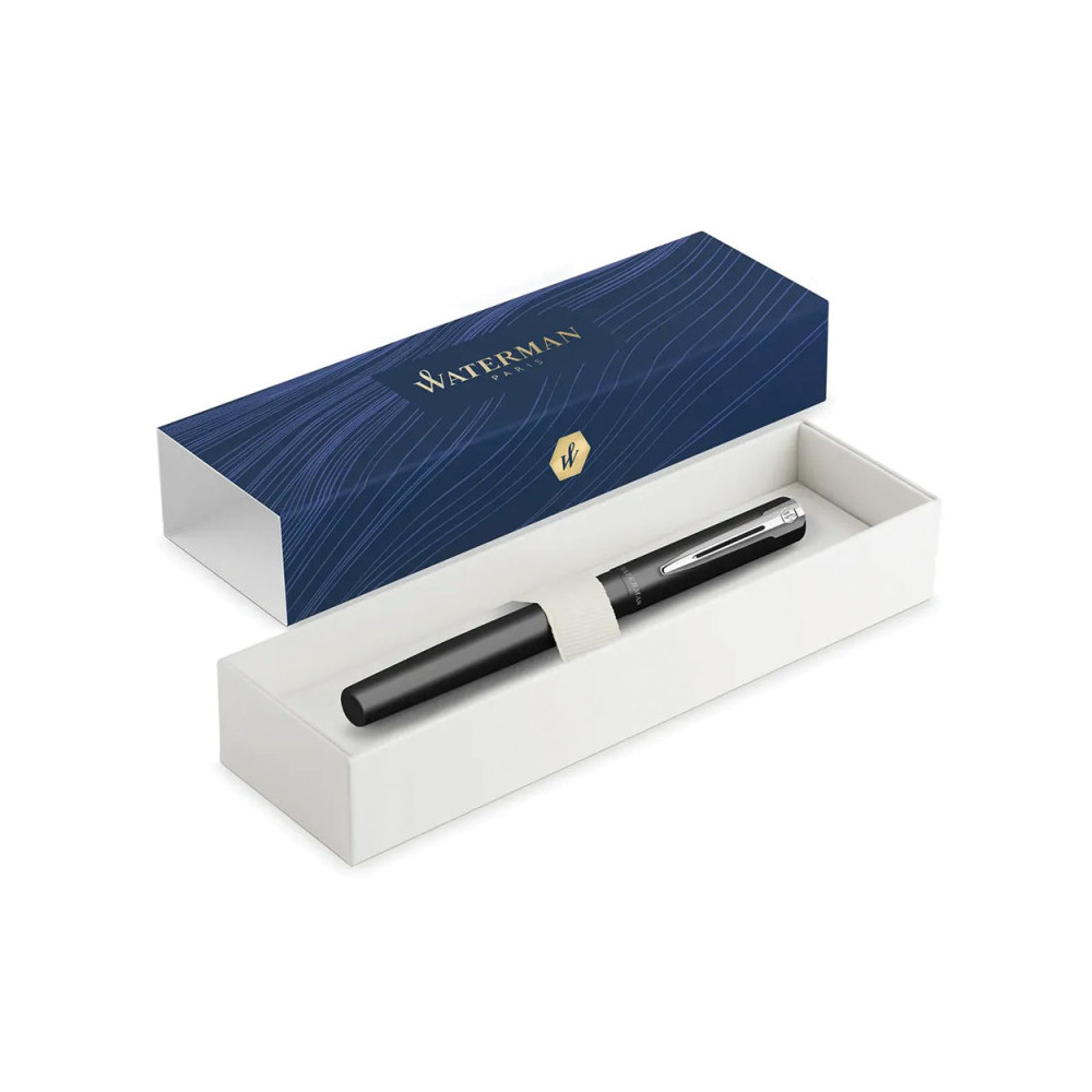 Pióro wieczne Allure - Waterman - Matt Black Silver Trim F