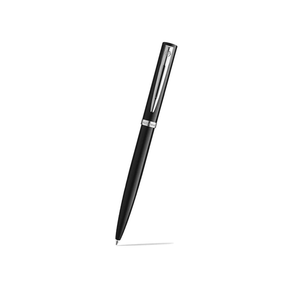 Ballpoint pen Impression with box - Waterman - Black Silver Trim