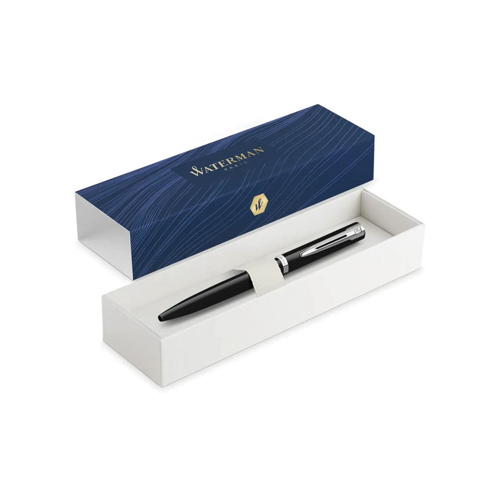 Długopis Impression - Waterman - Black Silver Trim