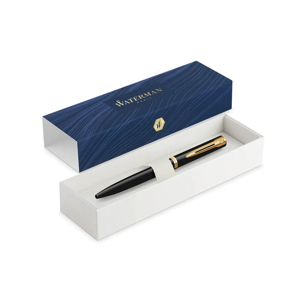 Ballpoint pen Impression with box - Waterman - Black Gold Trim