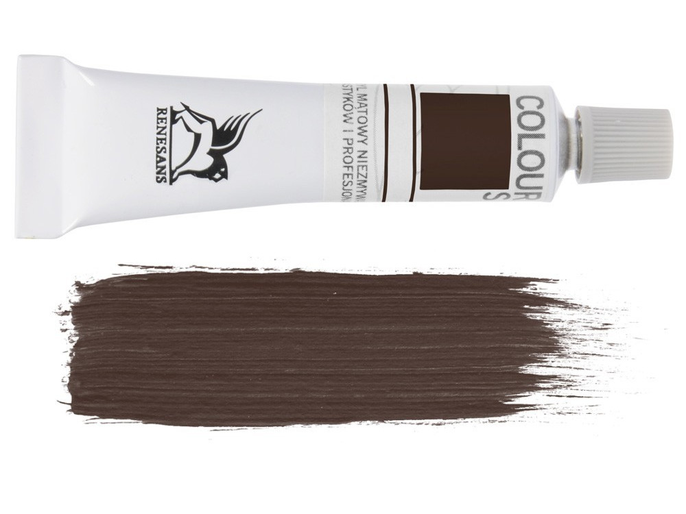 Acrylic paint Colours - Renesans - 29, burnt umber, 20 ml